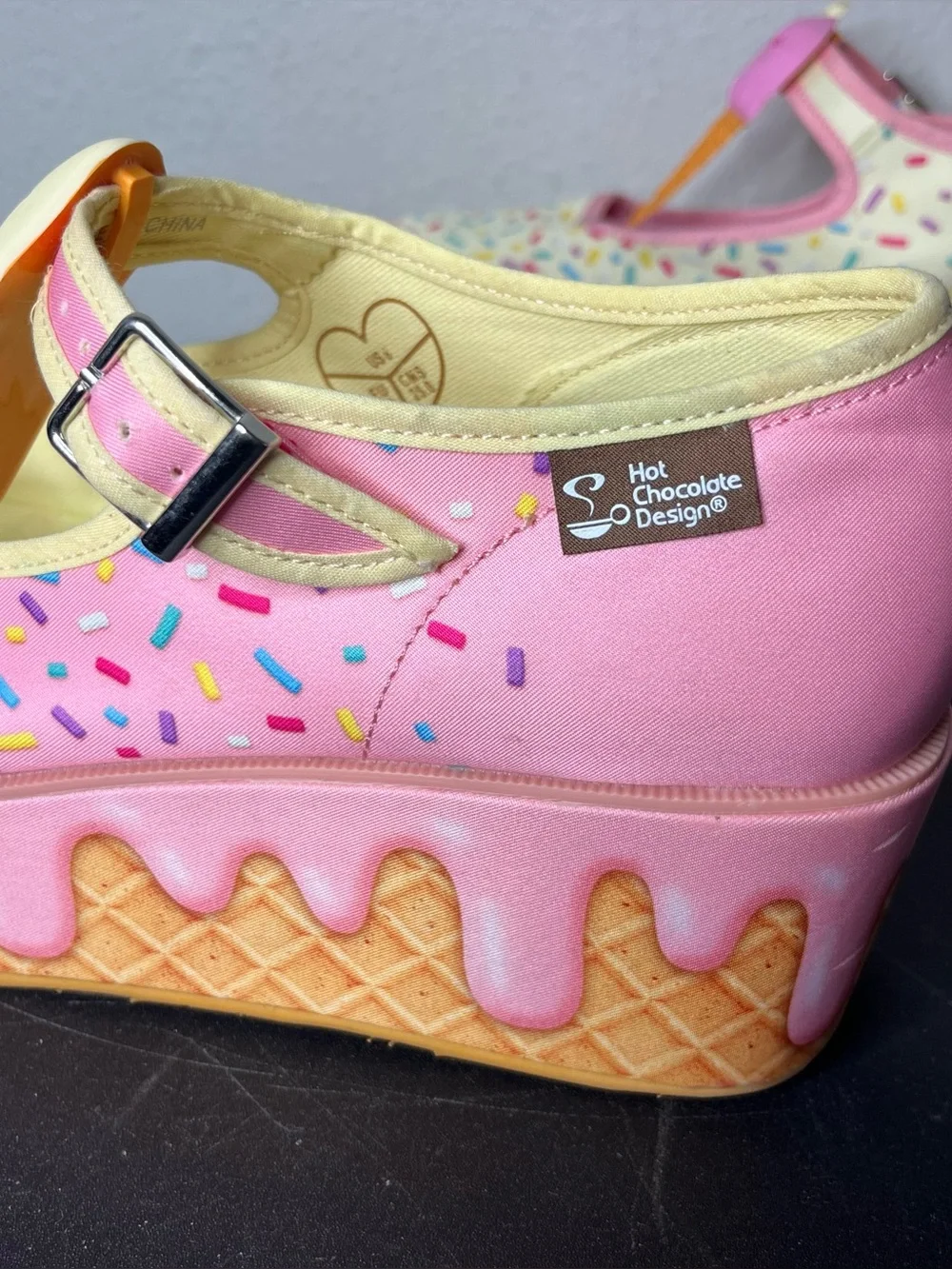 Hot Chocolate Designs Ice Cream I Melt For You Platform Mary Janes Kawaii Kitsch